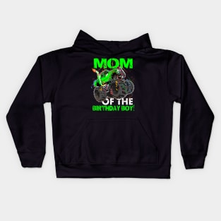 mom of the birthday boy monster trucks Kids Hoodie